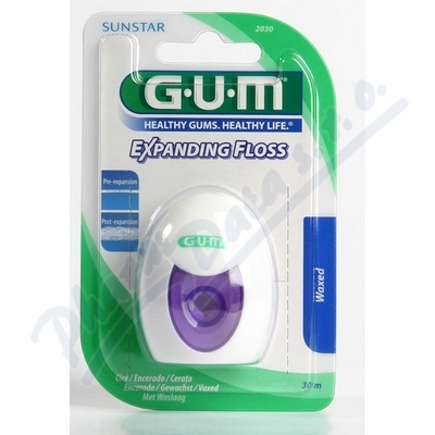 GUM nit Expanding voskovaná s mentolem 30m G2030MA