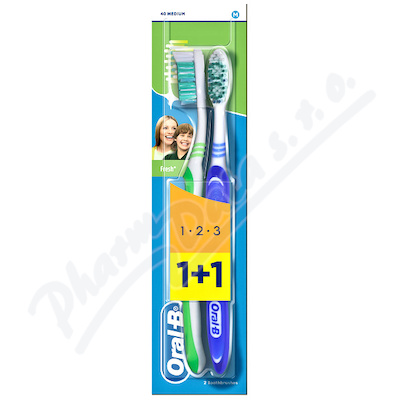 Oral-B zubní kart.3Effect Natural Fresh 1+1