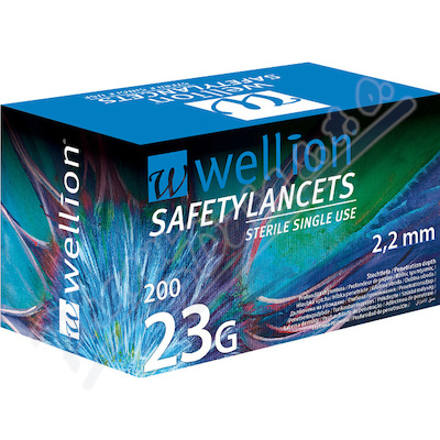 Wellion Safety Lancets jehly jednorázové 23G 200ks
