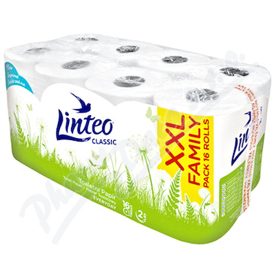 Toaletní papír LINTEO CLASSIC 2-vrstvý bílý 16rolí