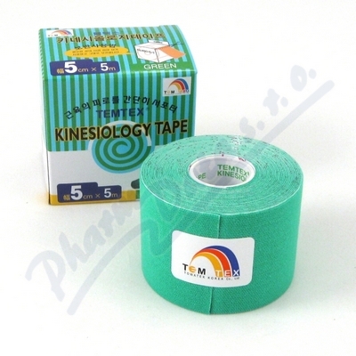 TEMTEX kinesio tejpovací páska zelená 5cmx5m