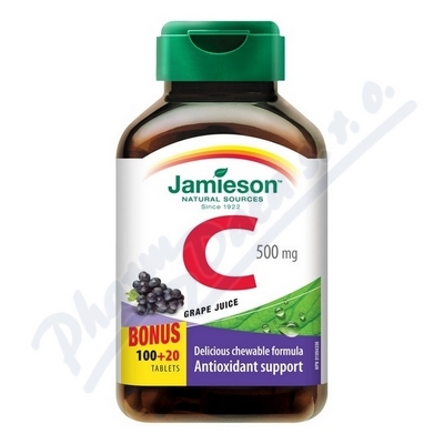 JAMIESON Vitamín C 500mg hr.víno cucací tbl.100+20