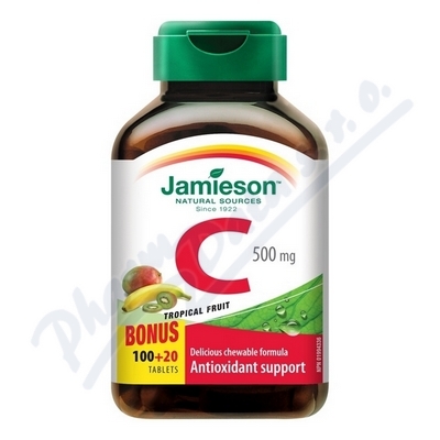 JAMIESON Vitamin C 500mg tr.ov.cucací tbl.100+20