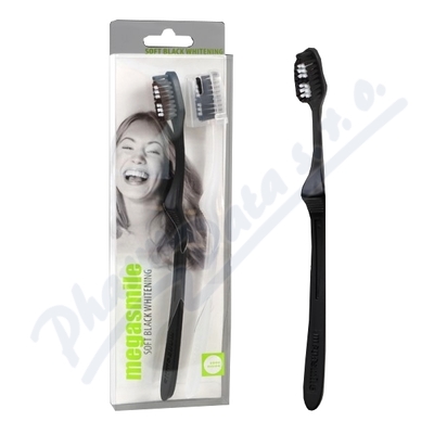 MegaSmile zubní kartáček Black Whitening SOFT 2ks