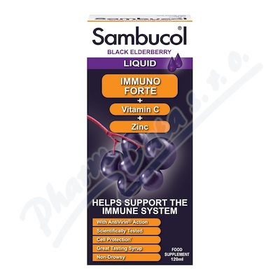 SAMBUCOL Immuno Forte Sirup + vit.C + zinek 120ml