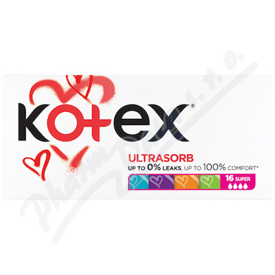 KOTEX Ultrasorb tampony Super 16ks