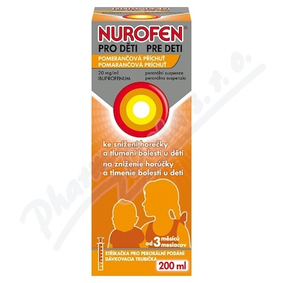 Nurofen pro děti 20mg/ml por.sus.200ml II