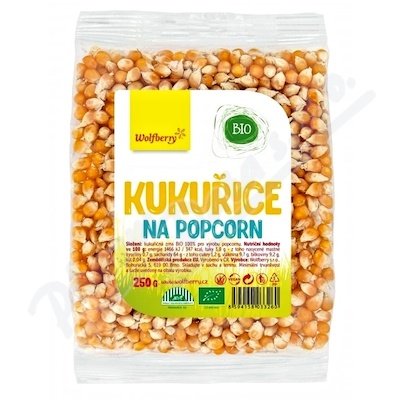 Kukuřice na popcorn BIO 250g Wolfberry