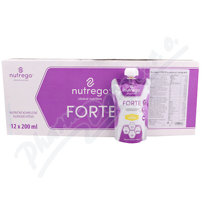 nutrego FORTE vanilka por.sol.12x200ml