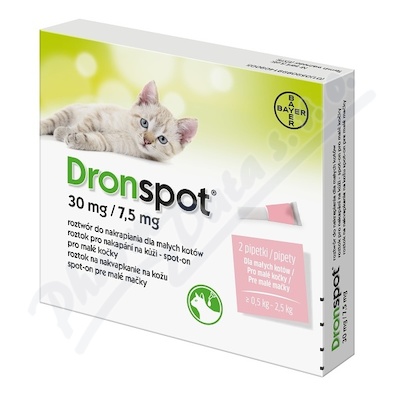 Dronspot 30mg/7.5mg malé kočky spot-on 2x0.35ml