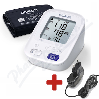 Tonometr digi.OMRON M3 pažní+síť.zdroj
