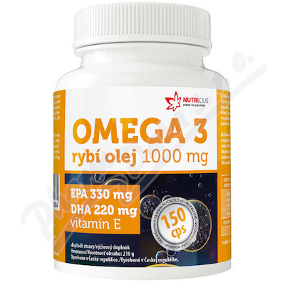 Omega 3 rybí olej 1000mg EPA330mg/DHA220mg cps.150