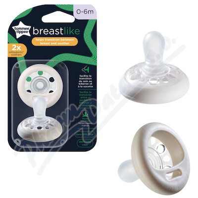 Tommee Tippee Dudlík Breast-like 0-6m 2ks