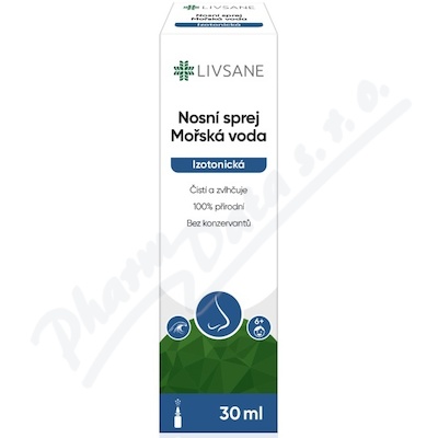 LIVSANE Nosní sprej Mořská voda Izotonická 30ml