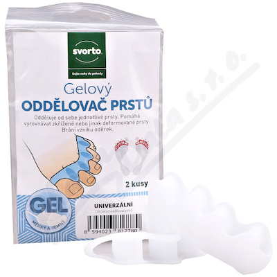 svorto 128 Gel. oddělovač prstů - vel.UNI 2ks