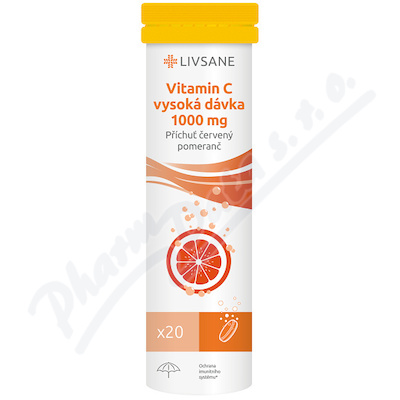 LIVSANE Šumivé tablety CZ Vitamin C 1000 mg 20ks