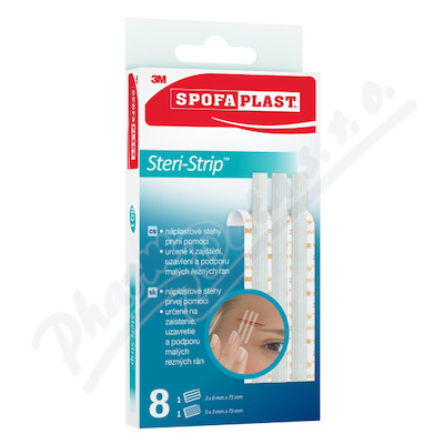 3M Spofaplast 801 Steri-Strip náplasťové stehy 8ks