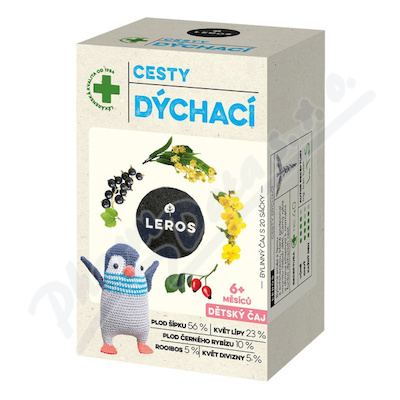 LEROS Dětský čaj cesty dýchací 6m 20x2g