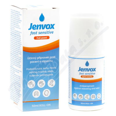 Jenvox Fast Sensitive pocení a zápach roll-on 50ml