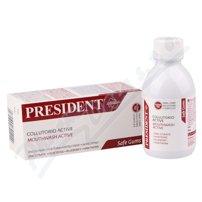 PRESIDENT Active ústní voda bez alkoholu 200ml