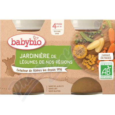 BABYBIO zeleninová směs 4m+ 2x130g