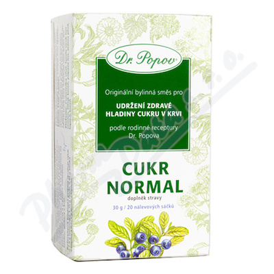 Dr.Popov Čaj Cukr normal 20x1.5g