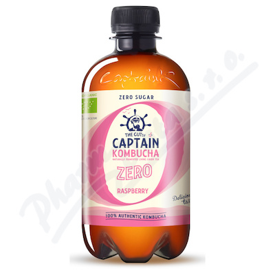 The Gutsy Captain Kombucha malina BIO 400ml zero