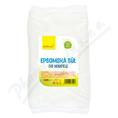 Epsomská sůl do koupele 1000g Wolfberry