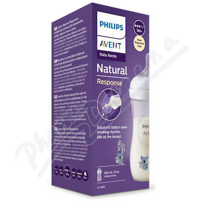 Philips AVENT Láhev Natural Respon.260ml 1m+ koala