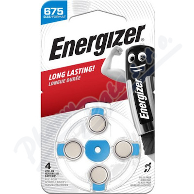 Energizer Baterie do naslouchadel Zinc Air 675 4ks