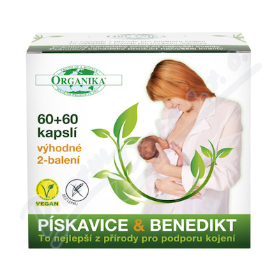 ORGANIKA PÍSKAVICE & BENEDIKT 500mg cps.2x60