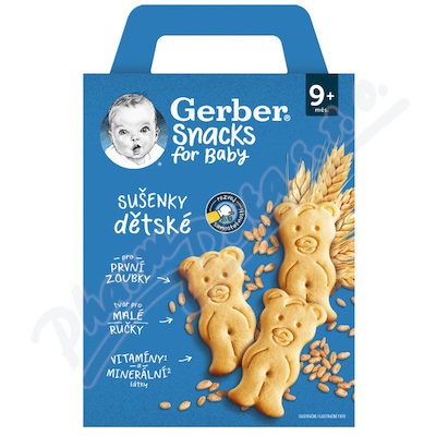 Gerber Snacks sušenky 180g 9M+