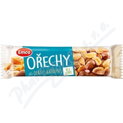 EMCO Tyčinka Ořechy a slaný karamel 35g