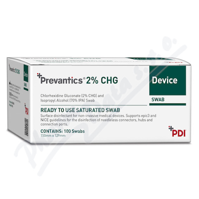 Prevantics 2% CHG Device swab 150x129mm 100ks