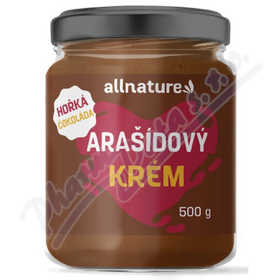 Allnature Arašídový krém hořká čokoláda 500g