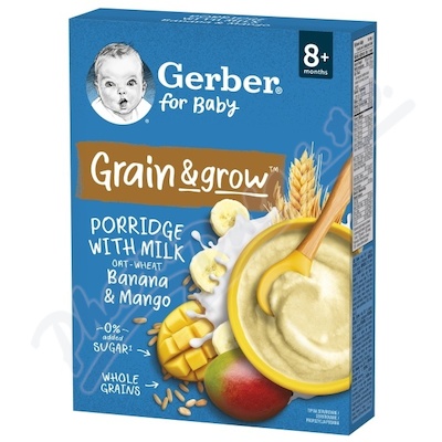 Gerber Ml.kaše pšen.-oves.mango banán 200g 8M+