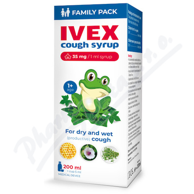 IVEX sirup na kašel od 1 roku 200ml