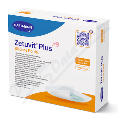 Zetuvit Plus Silicone B.15x15cm silikon.krytí 10ks