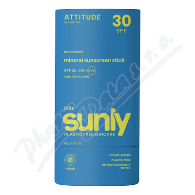 ATTITUDE Dět.miner.ochran.tyčinka tělo SPF30 60g