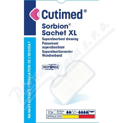 Cutimed Sorbion Sachet XL abos.krytí 25x45cm 10ks