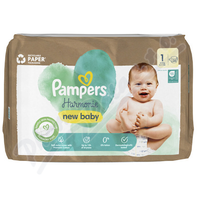 Pampers Harmonie New Baby 1 plenky 2-5kg 35ks