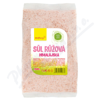 Sůl růžová Himalájská 1kg Wolfberry