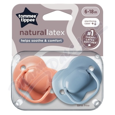 Tommee Tippee Cherry Latex dudlík 6-18m 2ks