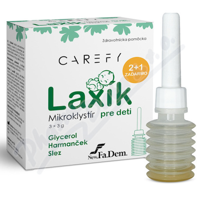 CAREFY Laxík mikroklystýr pro děti 3x3g