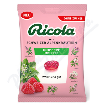 RICOLA Malina meduňka bez cukru 75g