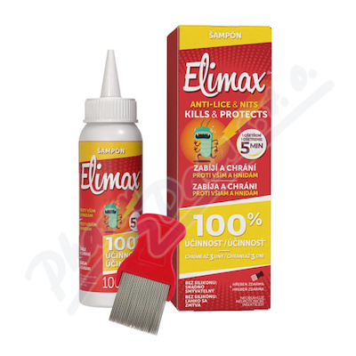 Elimax Šampon proti vším a hnidám 100ml+hřeben