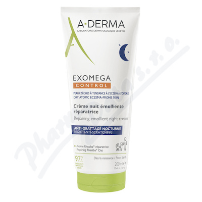 A-DERMA Exomega CONTROL Emolien.noční krém 200ml