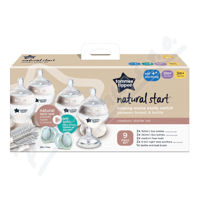 Tommee Tippee Natural Samoster. lahvičky 0m+ set