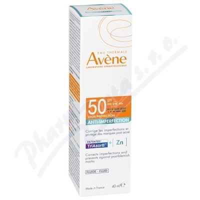 AVENE Fluid proti nedokonalostem pleti SPF50 40ml