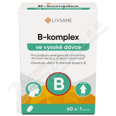 LIVSANE B-komplex ve vysoké dávce tbl.60